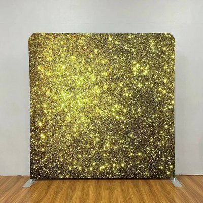 Gold glitter sparkle photo booth backdrop