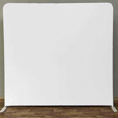 Plain solid white photo booth backdrop