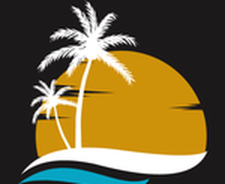 SoCalFun365 sun and palm trees logo