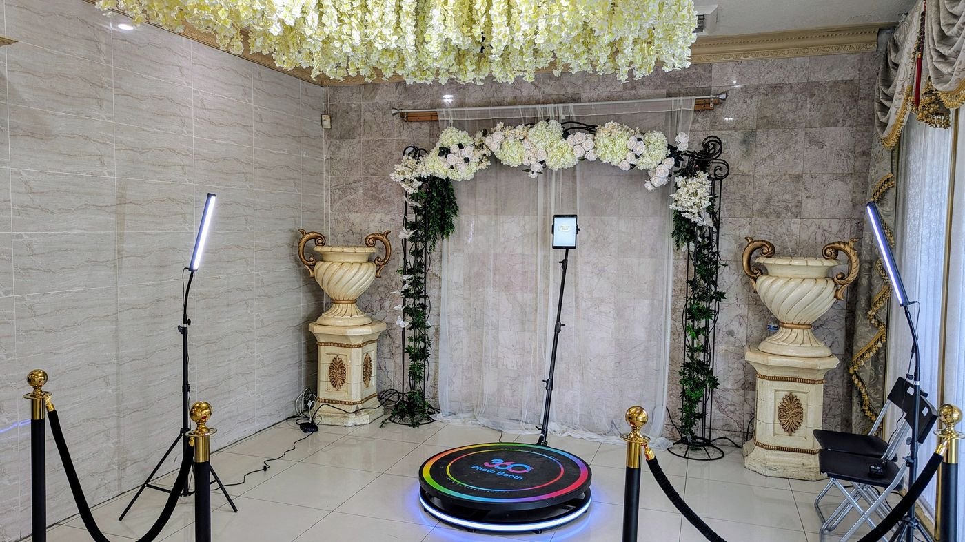 The 360 booth, set up in style - SoCalFun365 Orange County
