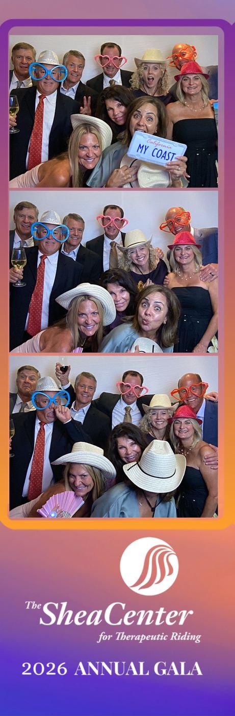 A formal photo booth strip from a charity gala by SoCalFun365
